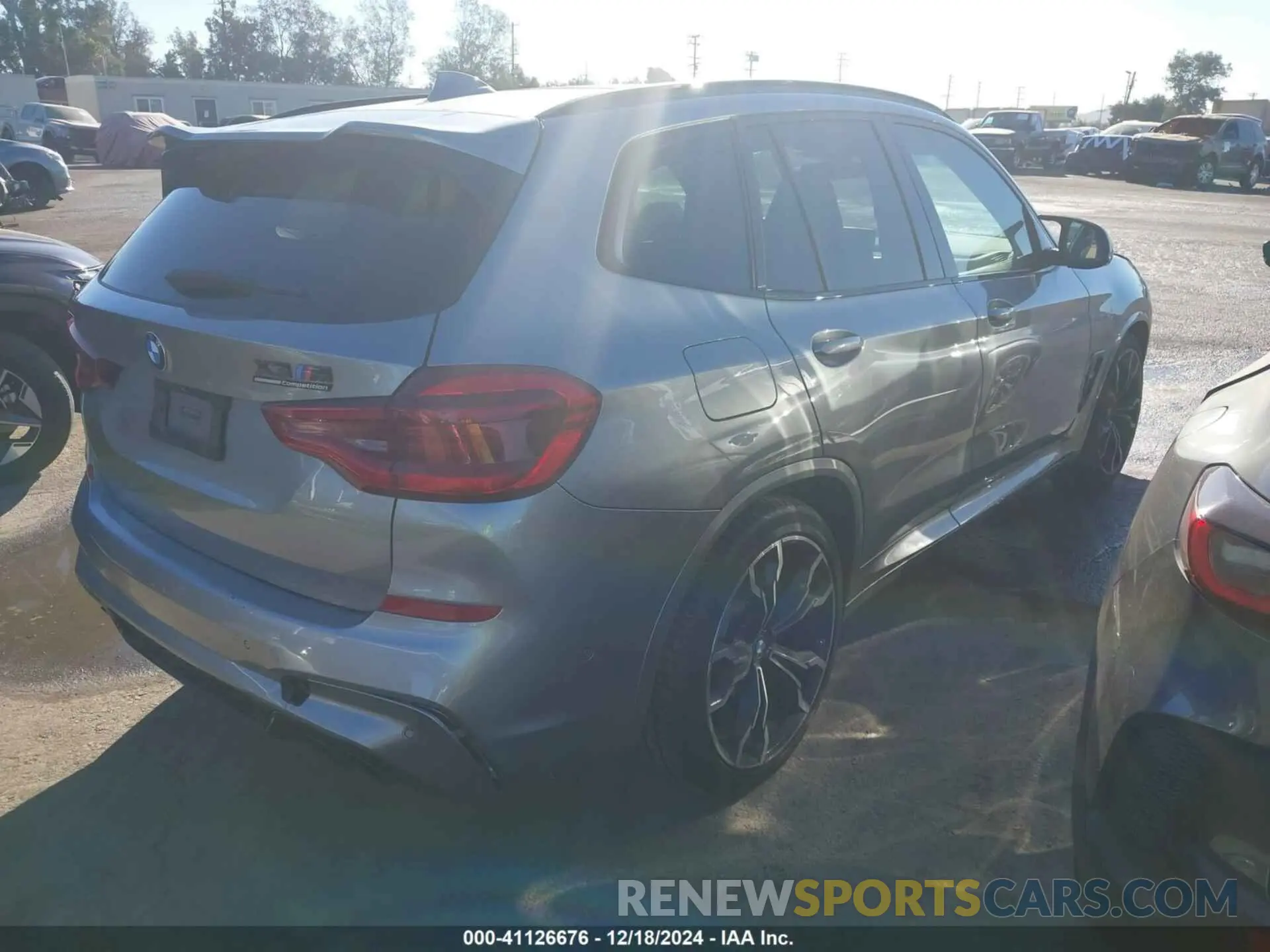 4 fotografías del automóvil dañado 5YMTS0C03LLA57759 BMW X3 M 2020