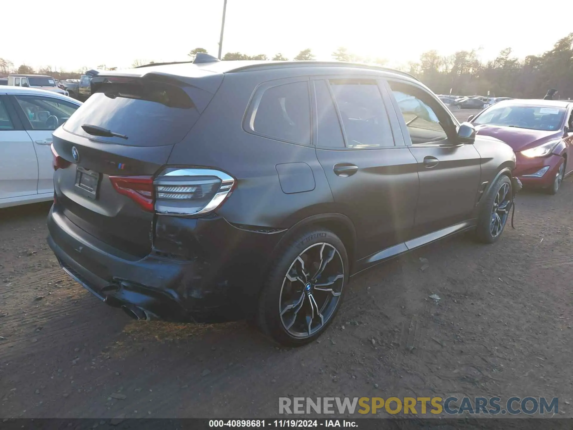 4 fotografías del automóvil dañado 5YMTS0C04L9B70097 BMW X3 M 2020