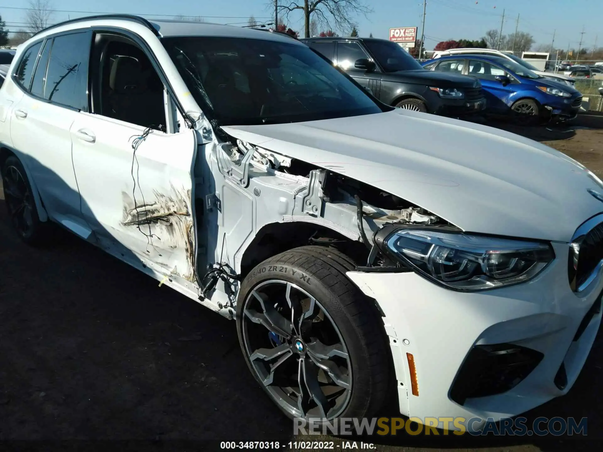 6 fotografías del automóvil dañado 5YMTS0C07L9B47137 BMW X3 M 2020