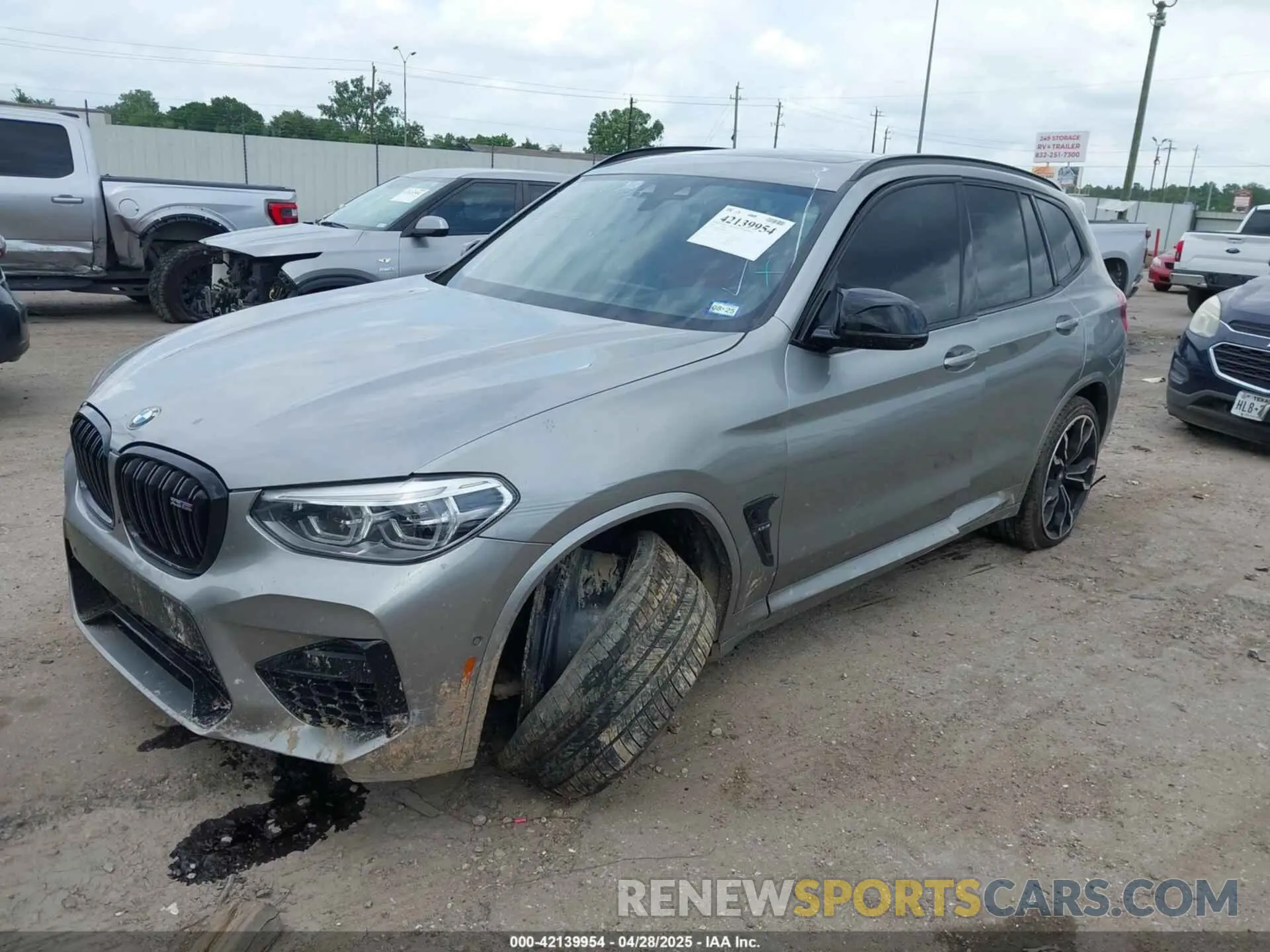 2 fotografías del automóvil dañado 5YMTS0C08L9B36986 BMW X3 M 2020