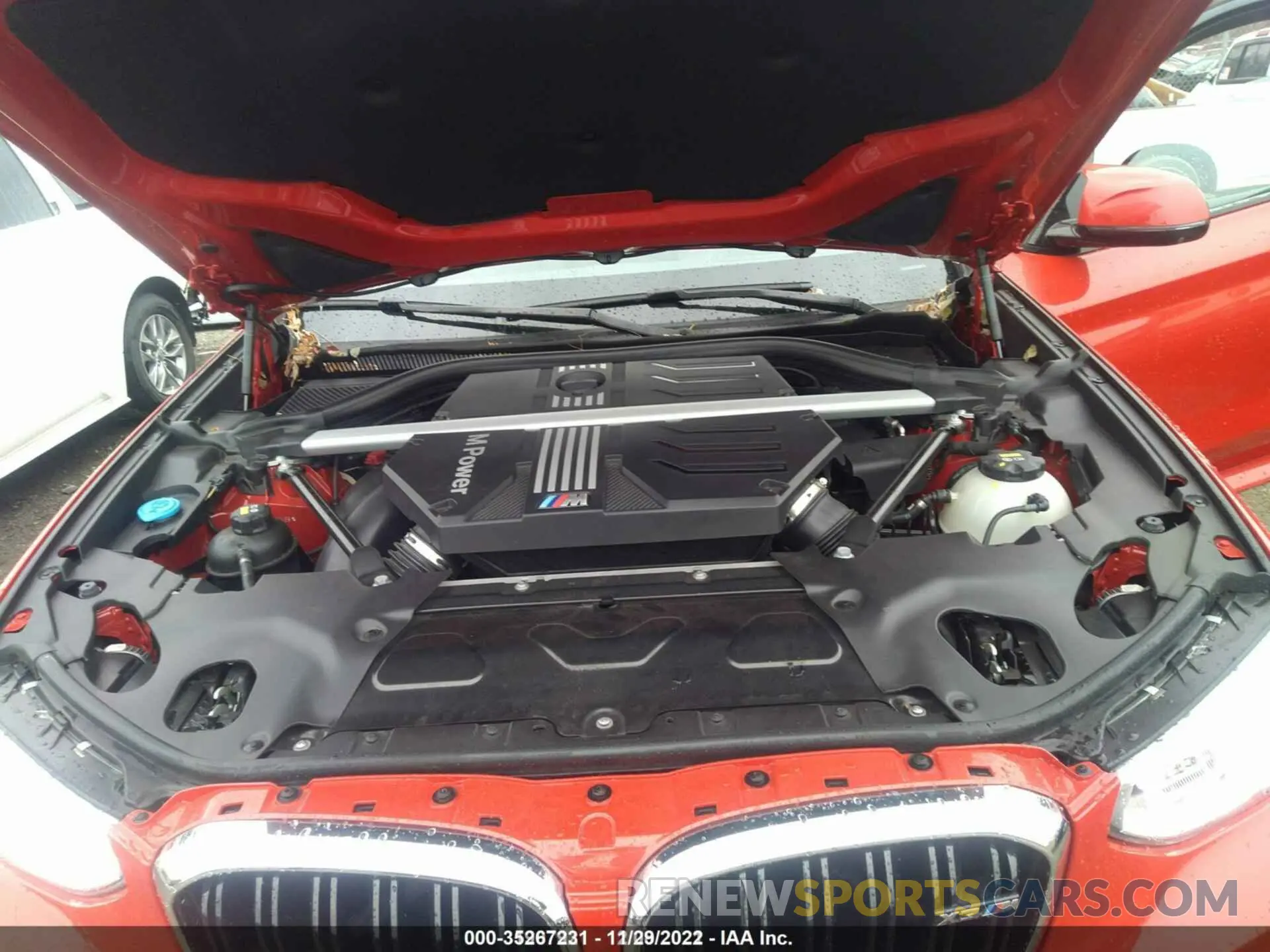 10 fotografías del automóvil dañado 5YMTS0C08L9B41489 BMW X3 M 2020