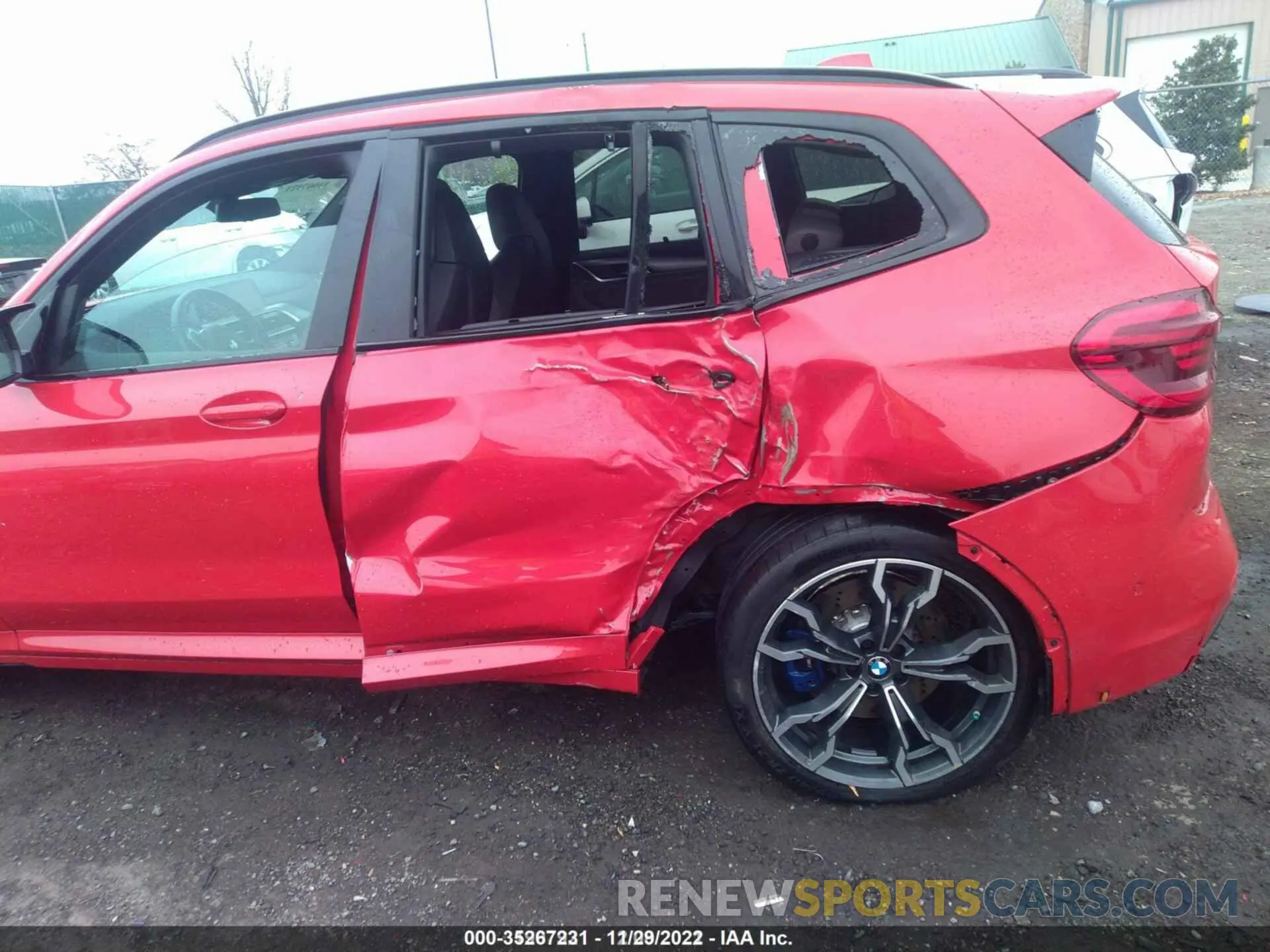 6 fotografías del automóvil dañado 5YMTS0C08L9B41489 BMW X3 M 2020