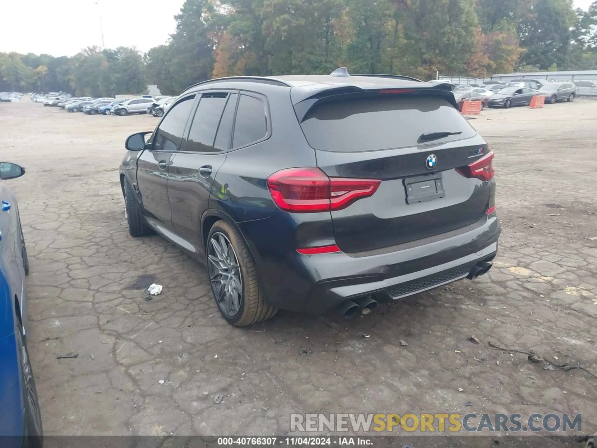 3 fotografías del automóvil dañado 5YMTS0C0XL9B49044 BMW X3 M 2020