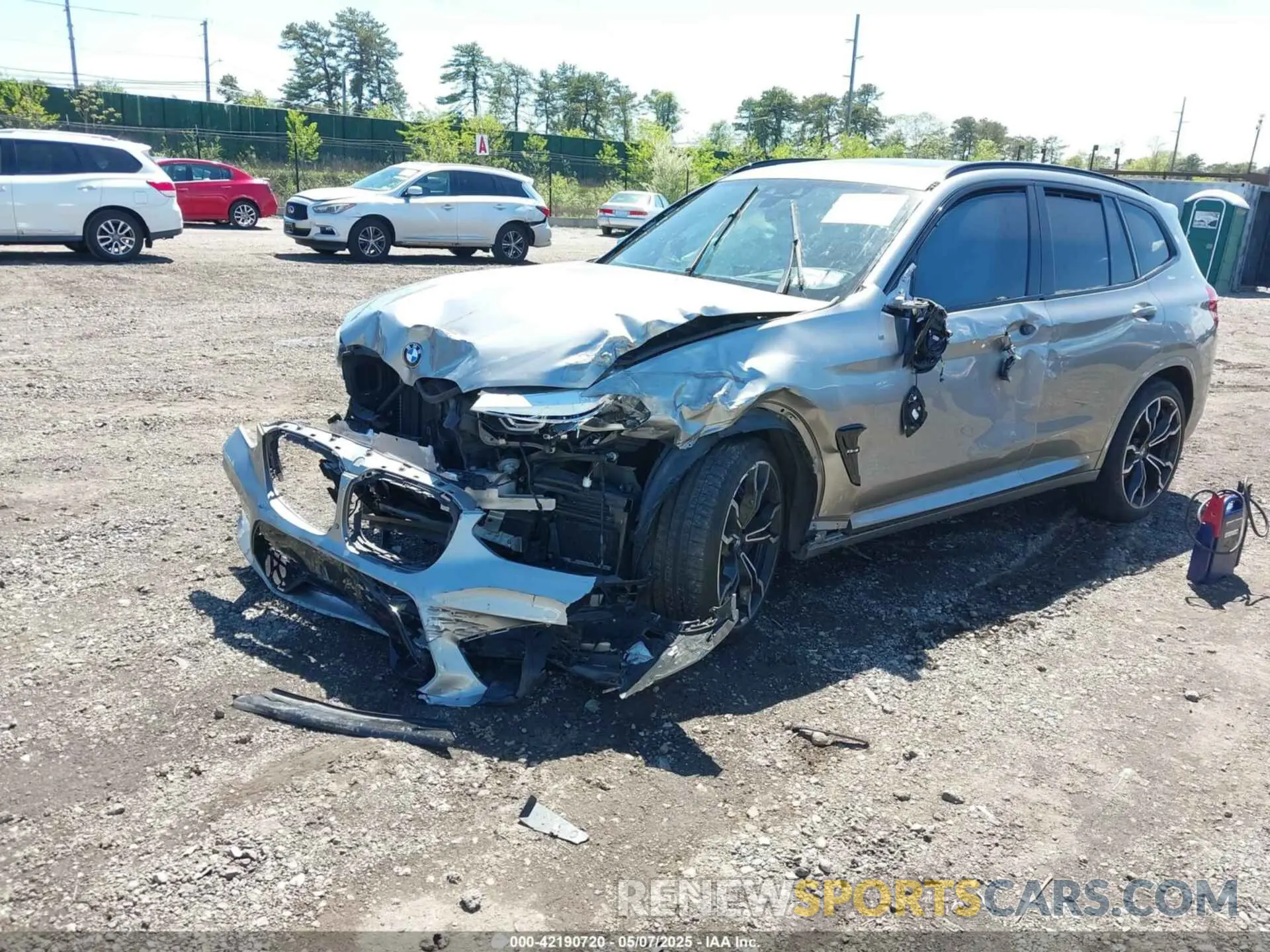 2 fotografías del automóvil dañado 5YMTS0C01M9G99914 BMW X3 M 2021
