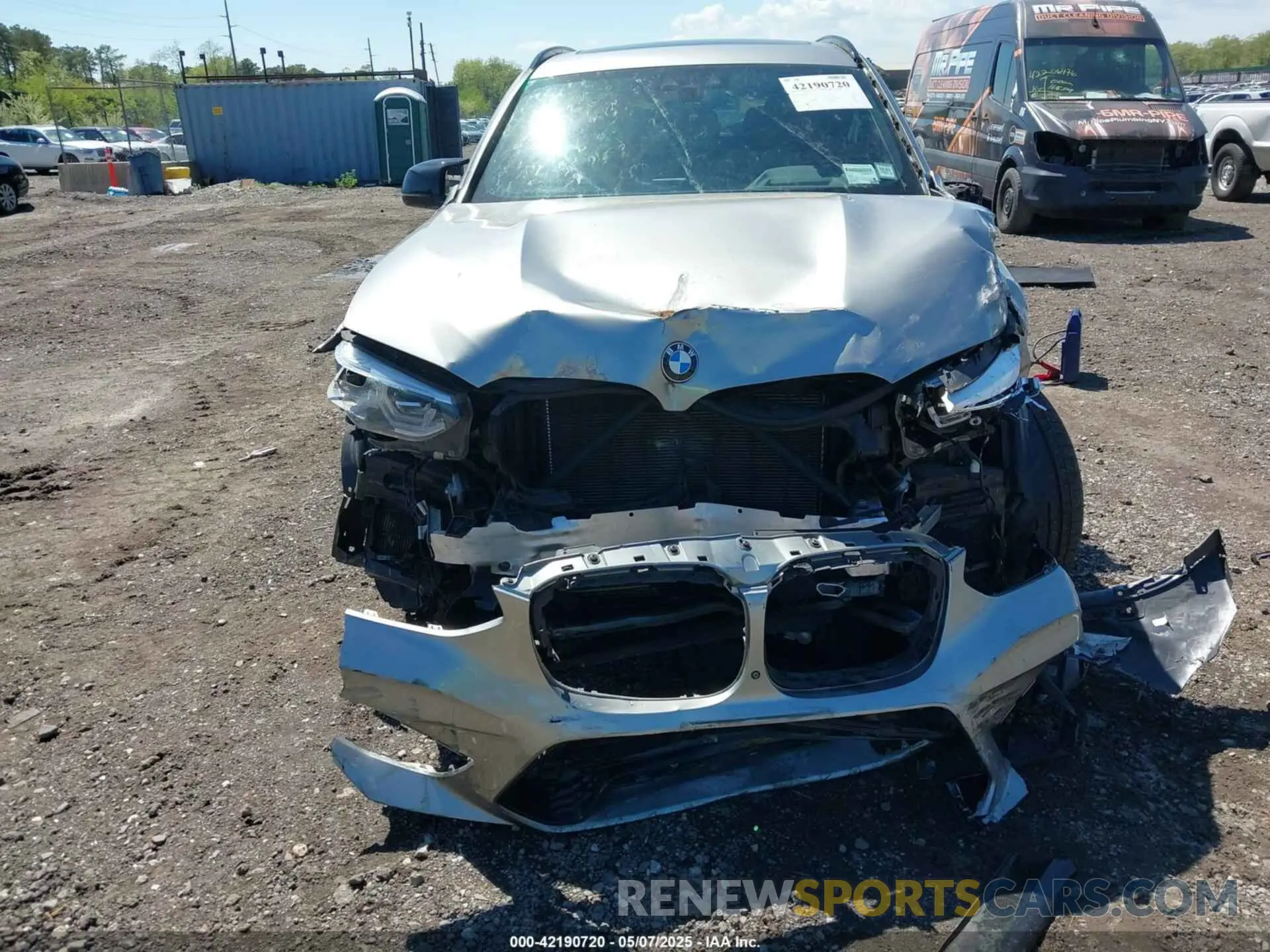6 fotografías del automóvil dañado 5YMTS0C01M9G99914 BMW X3 M 2021