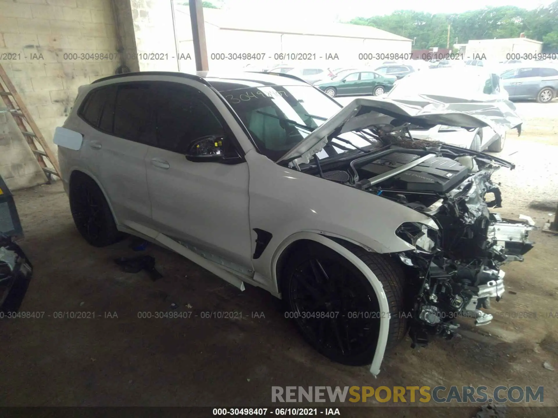 1 fotografías del automóvil dañado 5YMTS0C07M9F00011 BMW X3 M 2021