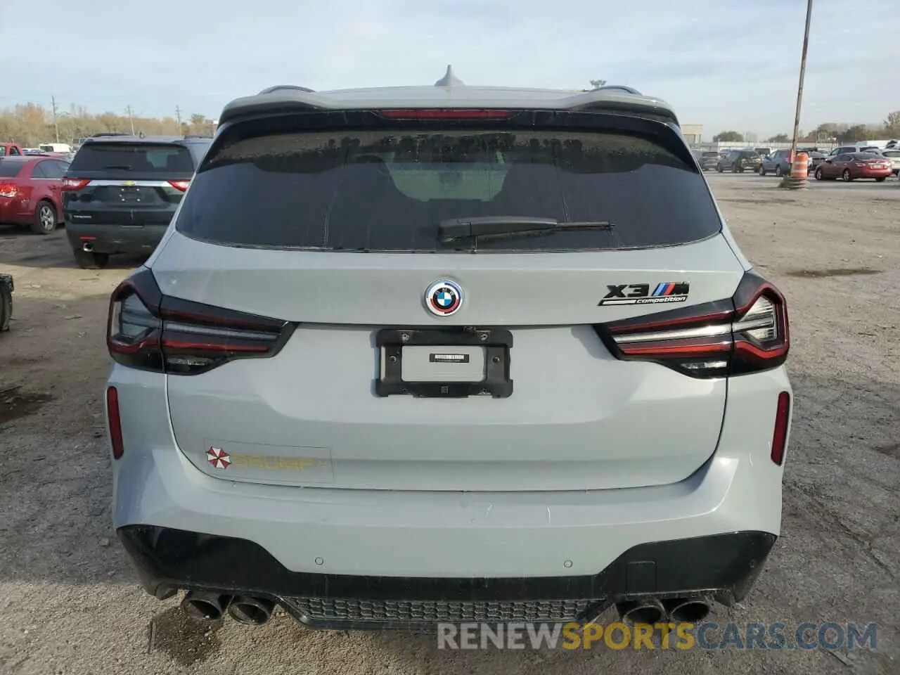 6 fotografías del automóvil dañado 5YM13EC01N9N34588 BMW X3 M 2022
