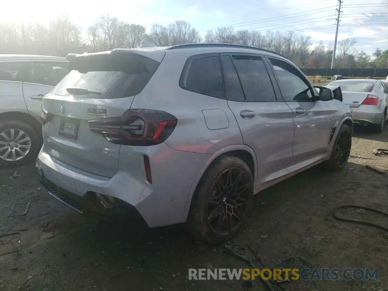 3 fotografías del automóvil dañado 5YM13EC09N9J65141 BMW X3 M 2022