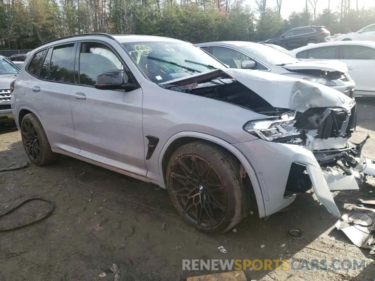 4 fotografías del automóvil dañado 5YM13EC09N9J65141 BMW X3 M 2022