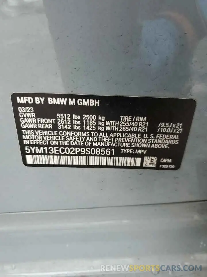 14 fotografías del automóvil dañado 5YM13EC02P9S08561 BMW X3 M 2023