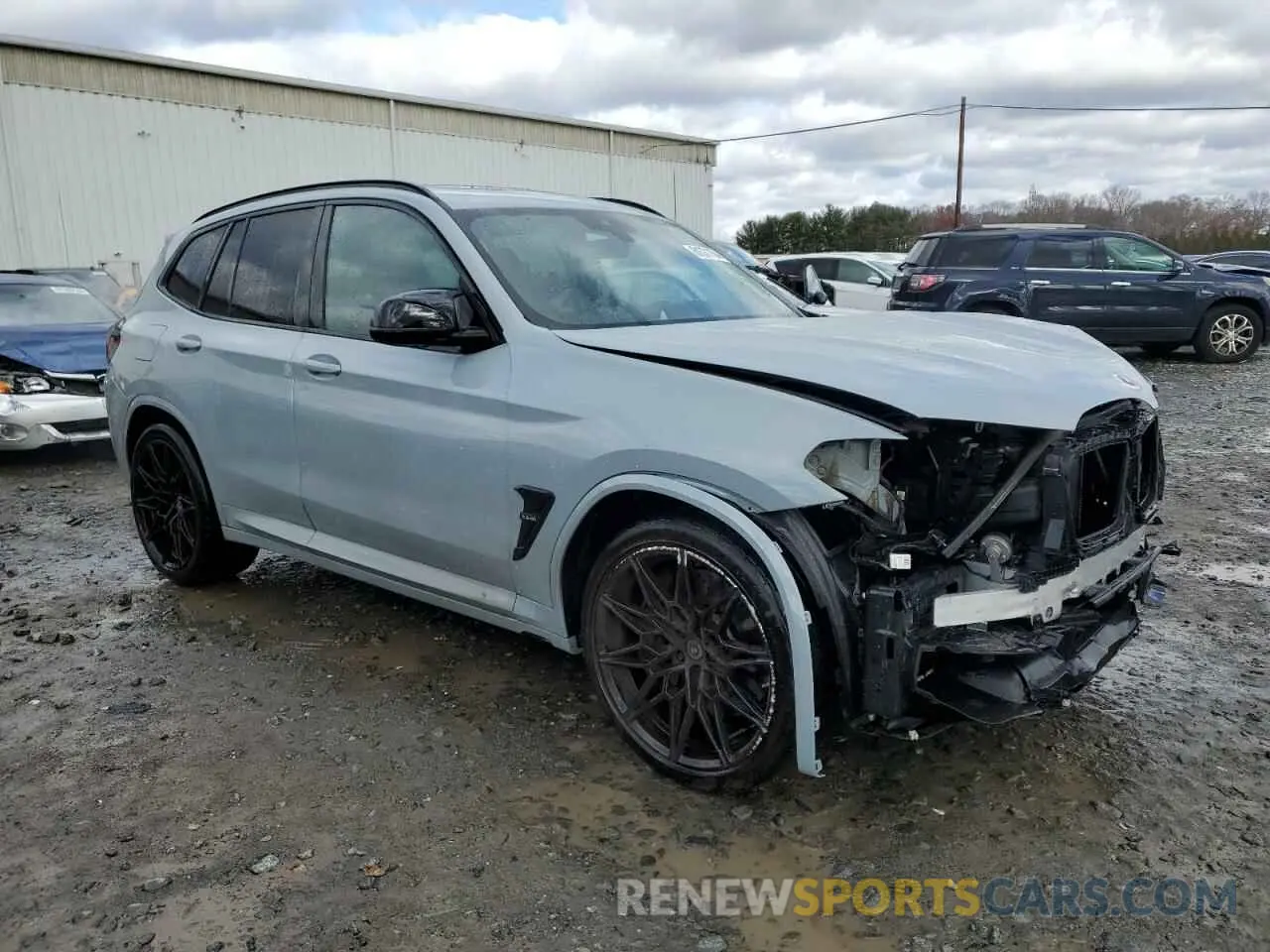4 fotografías del automóvil dañado 5YM13EC02P9S08561 BMW X3 M 2023