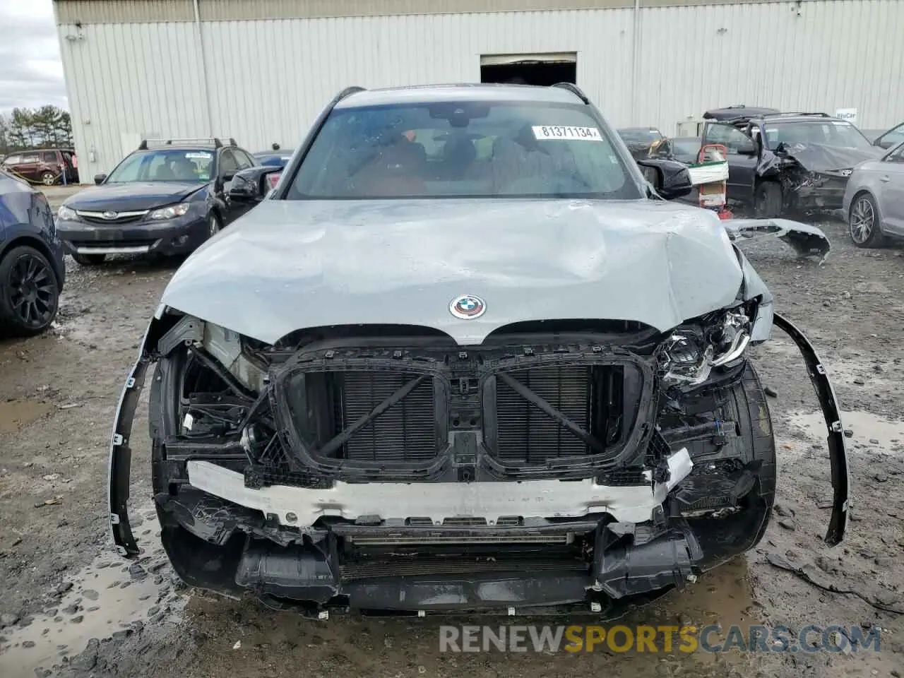 5 fotografías del automóvil dañado 5YM13EC02P9S08561 BMW X3 M 2023