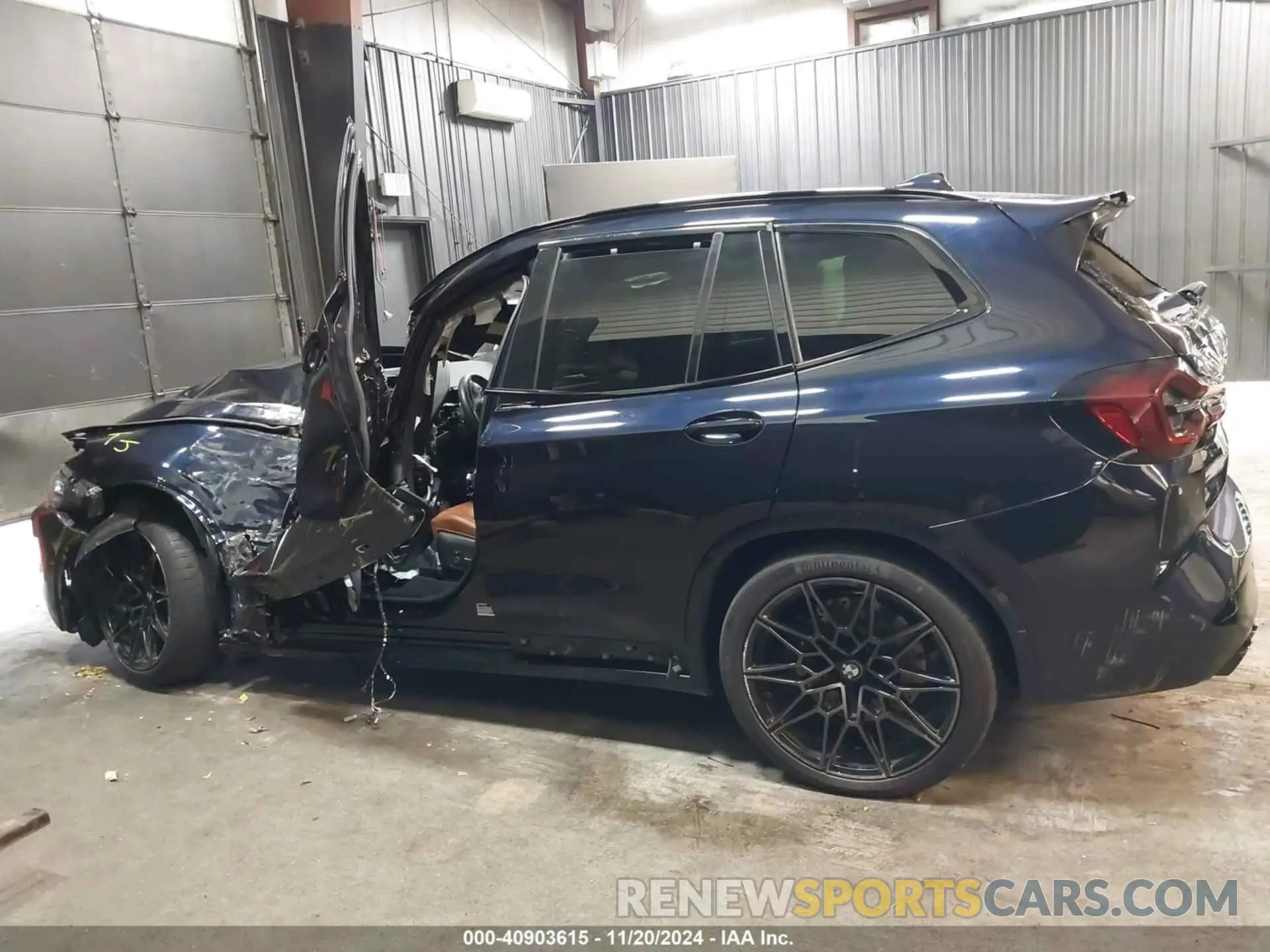 15 fotografías del automóvil dañado 5YM13EC02R9W28887 BMW X3 M 2024