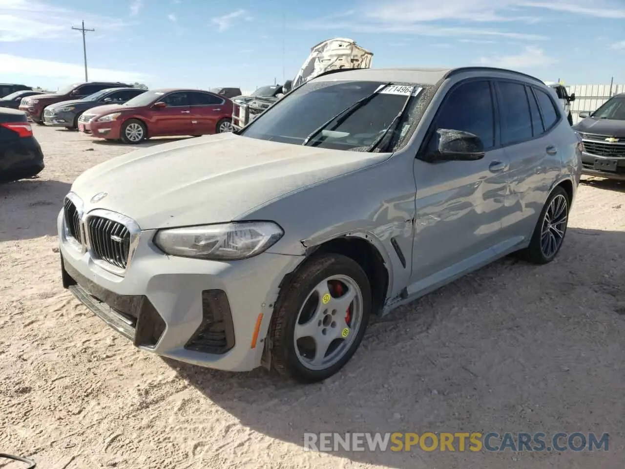 1 fotografías del automóvil dañado 5UX83DP01N9L87327 BMW X3 M40I 2022