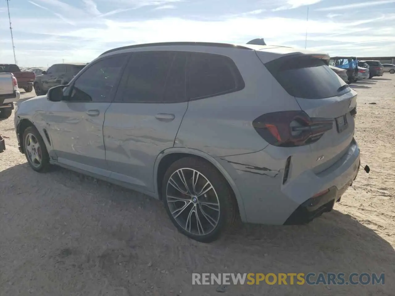2 fotografías del automóvil dañado 5UX83DP01N9L87327 BMW X3 M40I 2022