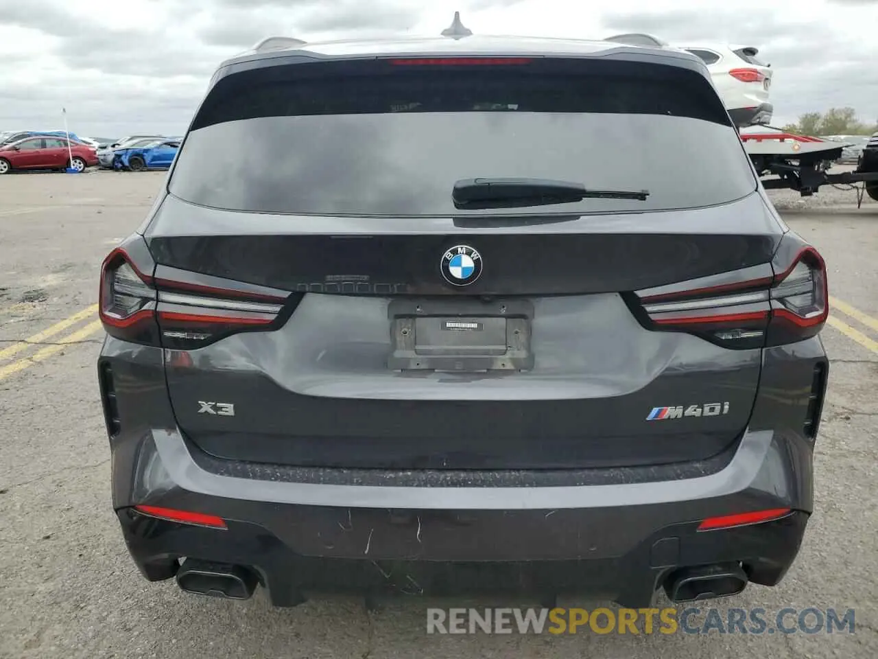 6 fotografías del automóvil dañado 5UX83DP04N9K80160 BMW X3 M40I 2022
