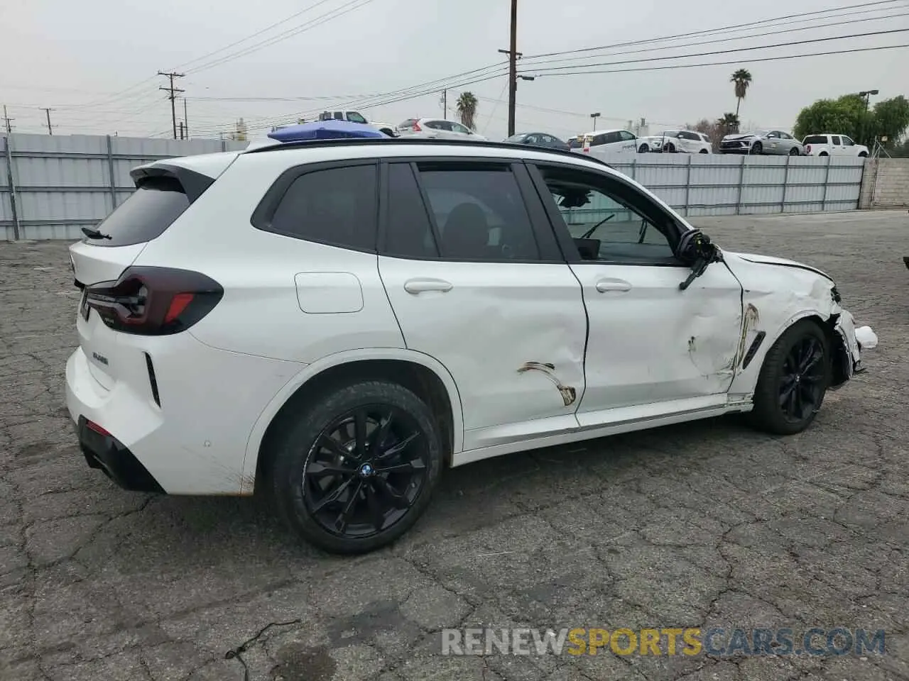 3 fotografías del automóvil dañado 5UX83DP06N9L10338 BMW X3 M40I 2022