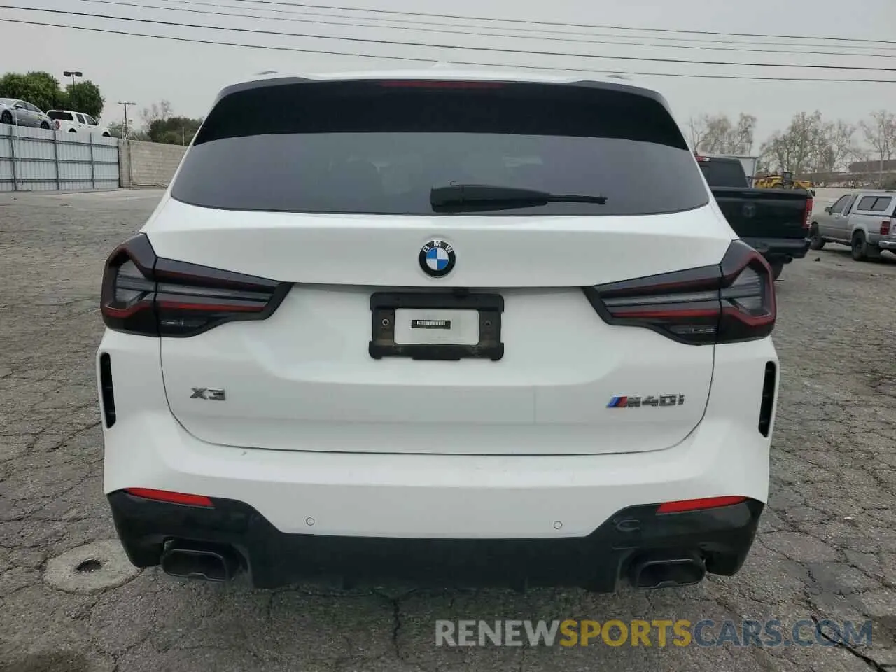 6 fotografías del automóvil dañado 5UX83DP06N9L10338 BMW X3 M40I 2022