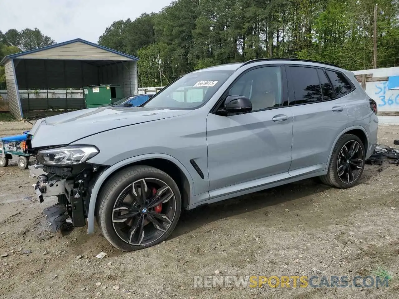 1 fotografías del automóvil dañado 5UX83DP09N9J74884 BMW X3 M40I 2022