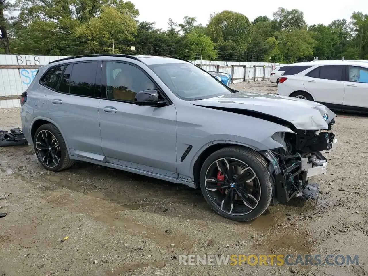 4 fotografías del automóvil dañado 5UX83DP09N9J74884 BMW X3 M40I 2022