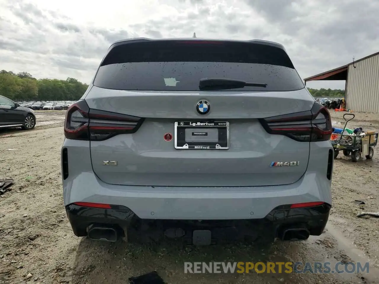 6 fotografías del automóvil dañado 5UX83DP09N9J74884 BMW X3 M40I 2022