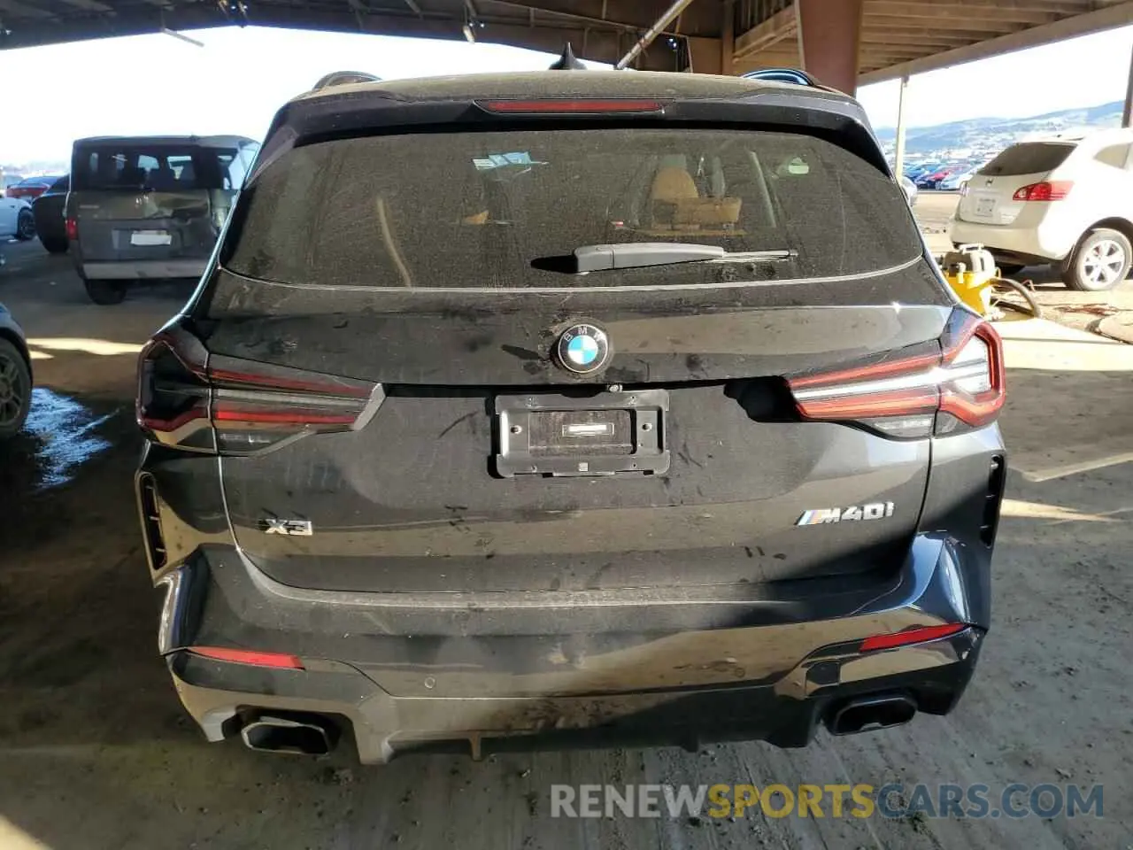 6 fotografías del automóvil dañado 5UX83DP0XN9J61965 BMW X3 M40I 2022