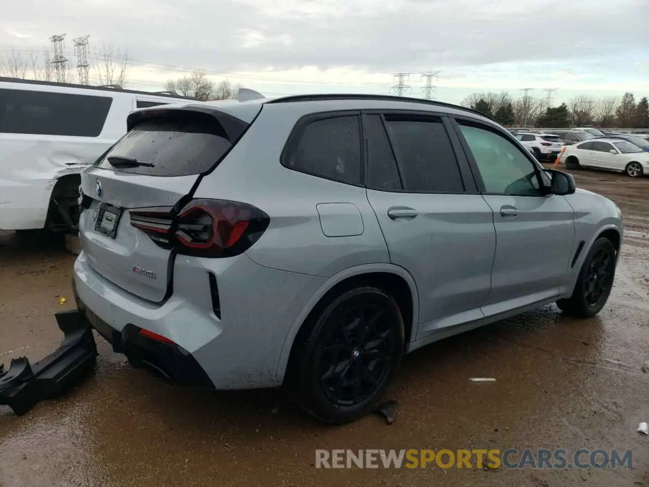 3 fotografías del automóvil dañado 5UX83DP02P9P63794 BMW X3 M40I 2023
