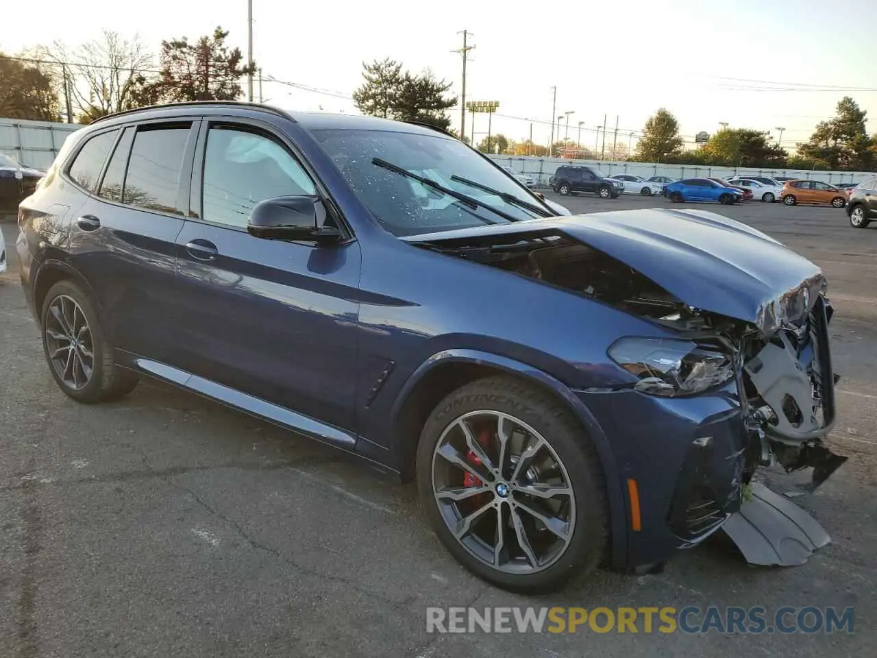 4 fotografías del automóvil dañado 5UX83DP08P9R98152 BMW X3 M40I 2023