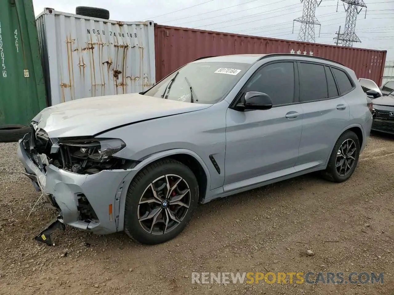1 fotografías del automóvil dañado 5UX83DP09P9N56383 BMW X3 M40I 2023