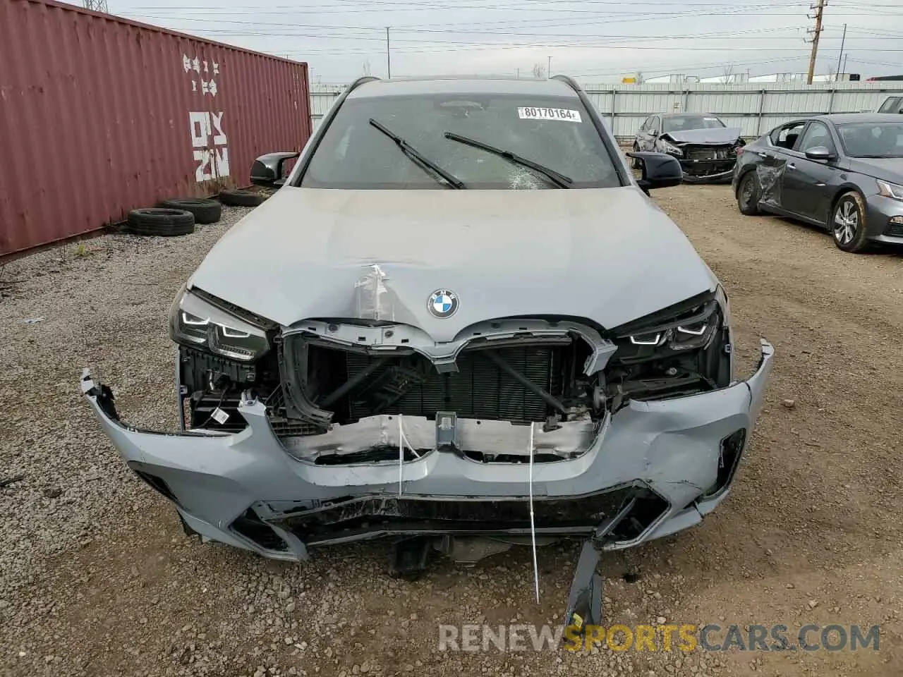 5 fotografías del automóvil dañado 5UX83DP09P9N56383 BMW X3 M40I 2023