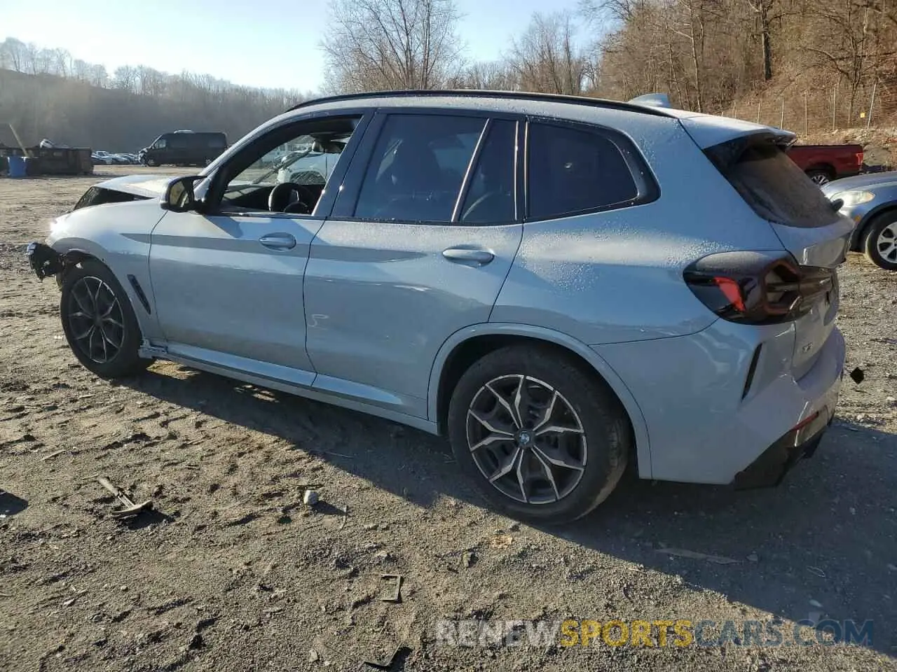 2 fotografías del automóvil dañado 5UX83DP02R9W01280 BMW X3 M40I 2024