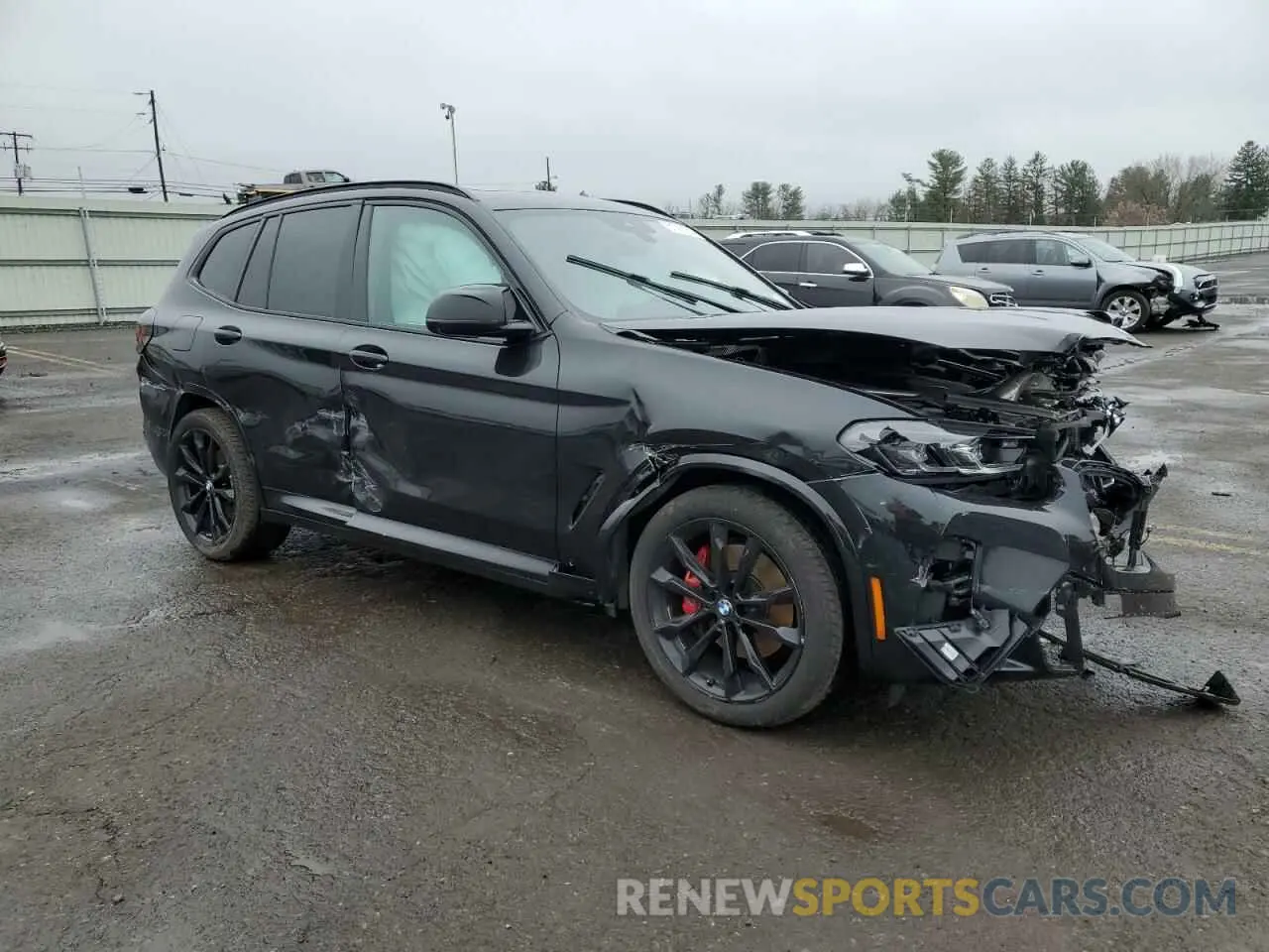 4 fotografías del automóvil dañado 5UX83DP05R9V62300 BMW X3 M40I 2024