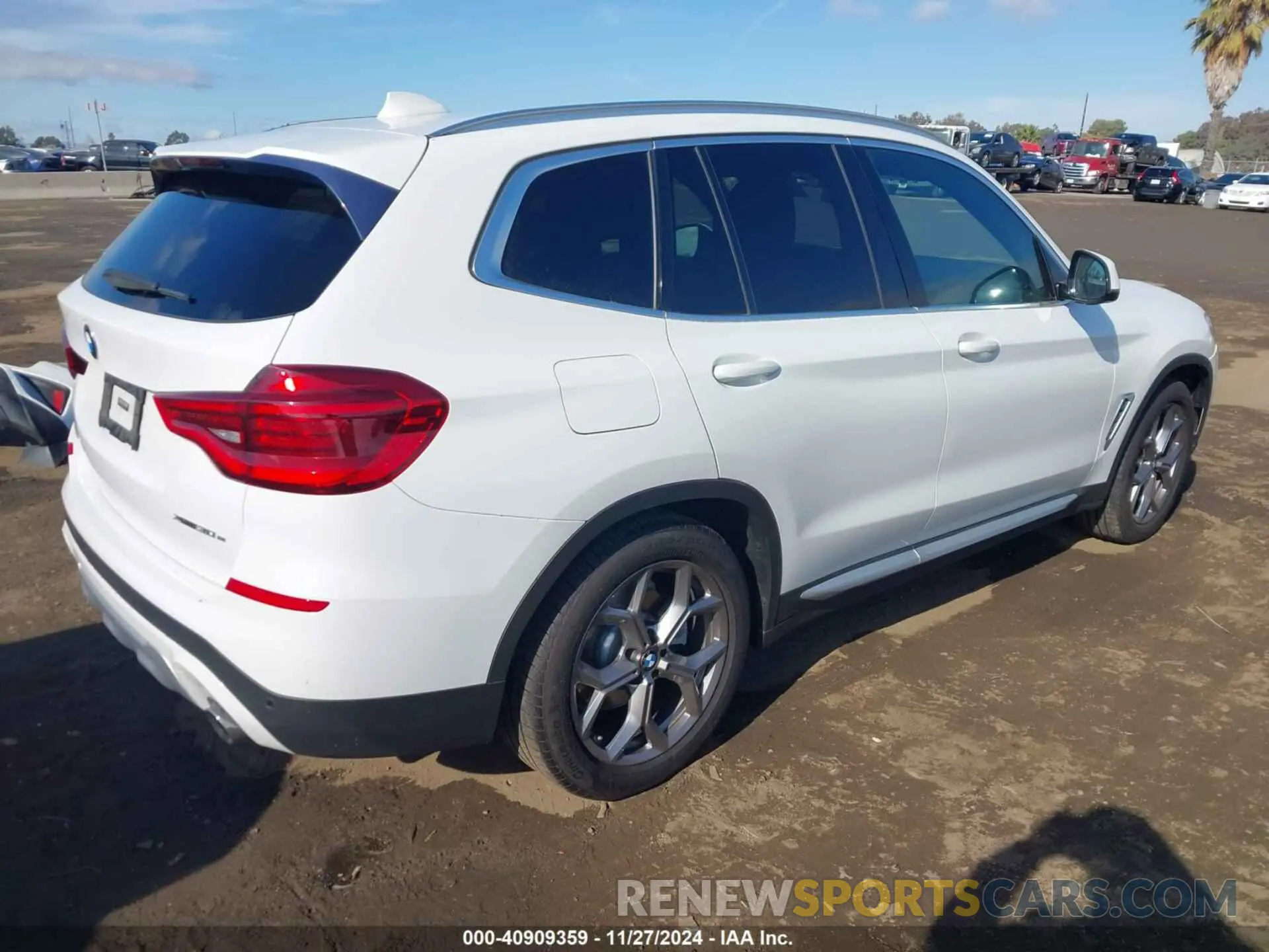 4 fotografías del automóvil dañado 5UXTS1C05L9D29500 BMW X3 PHEV 2020