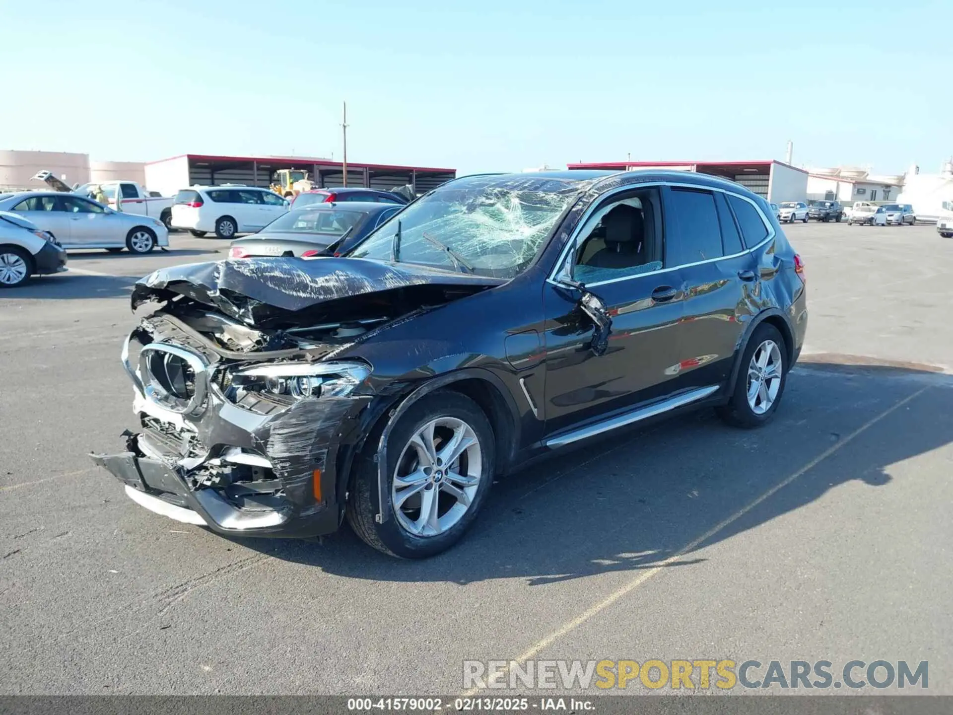2 fotografías del automóvil dañado 5UXTS1C07L9D22483 BMW X3 PHEV 2020