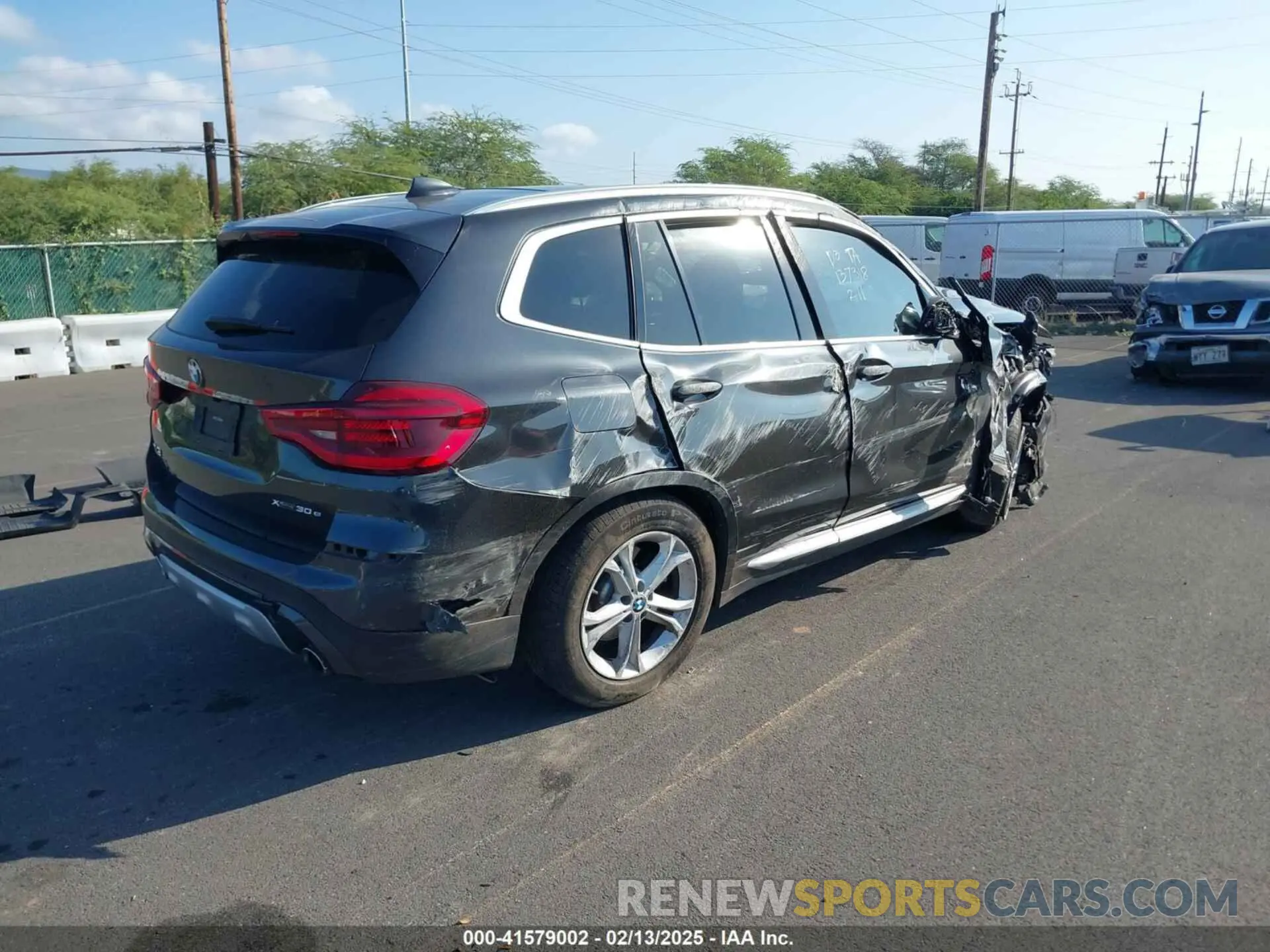 4 fotografías del automóvil dañado 5UXTS1C07L9D22483 BMW X3 PHEV 2020