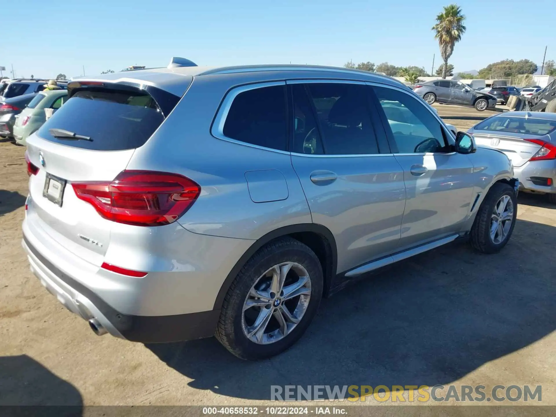4 fotografías del automóvil dañado 5UXTS1C08L9D29510 BMW X3 PHEV 2020