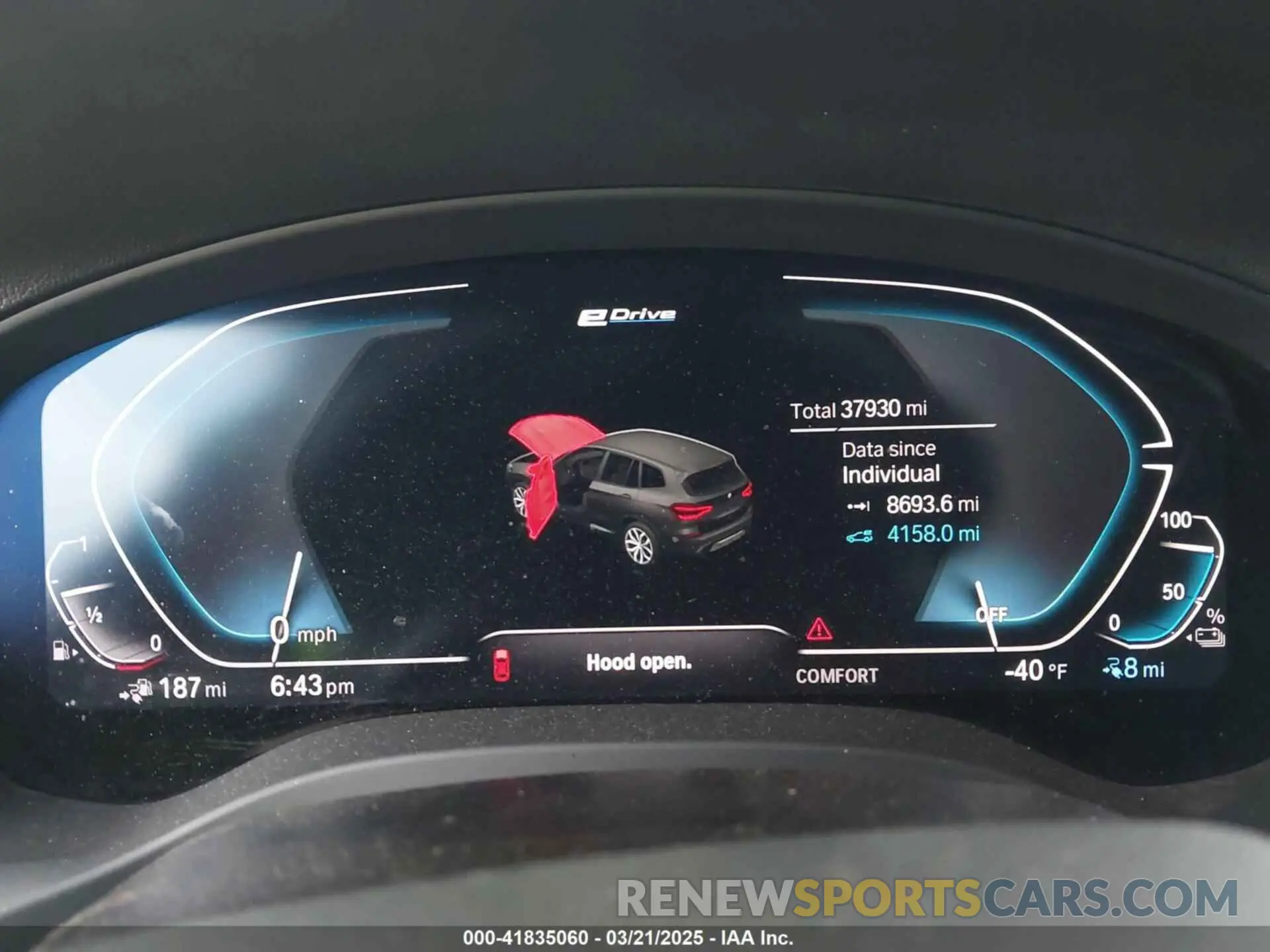 7 fotografías del automóvil dañado 5UXTS1C06M9E14489 BMW X3 PHEV 2021