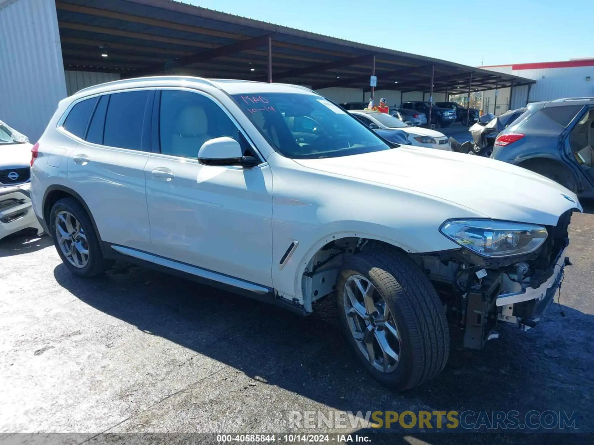 1 fotografías del automóvil dañado 5UXTS1C07M9G31050 BMW X3 PHEV 2021