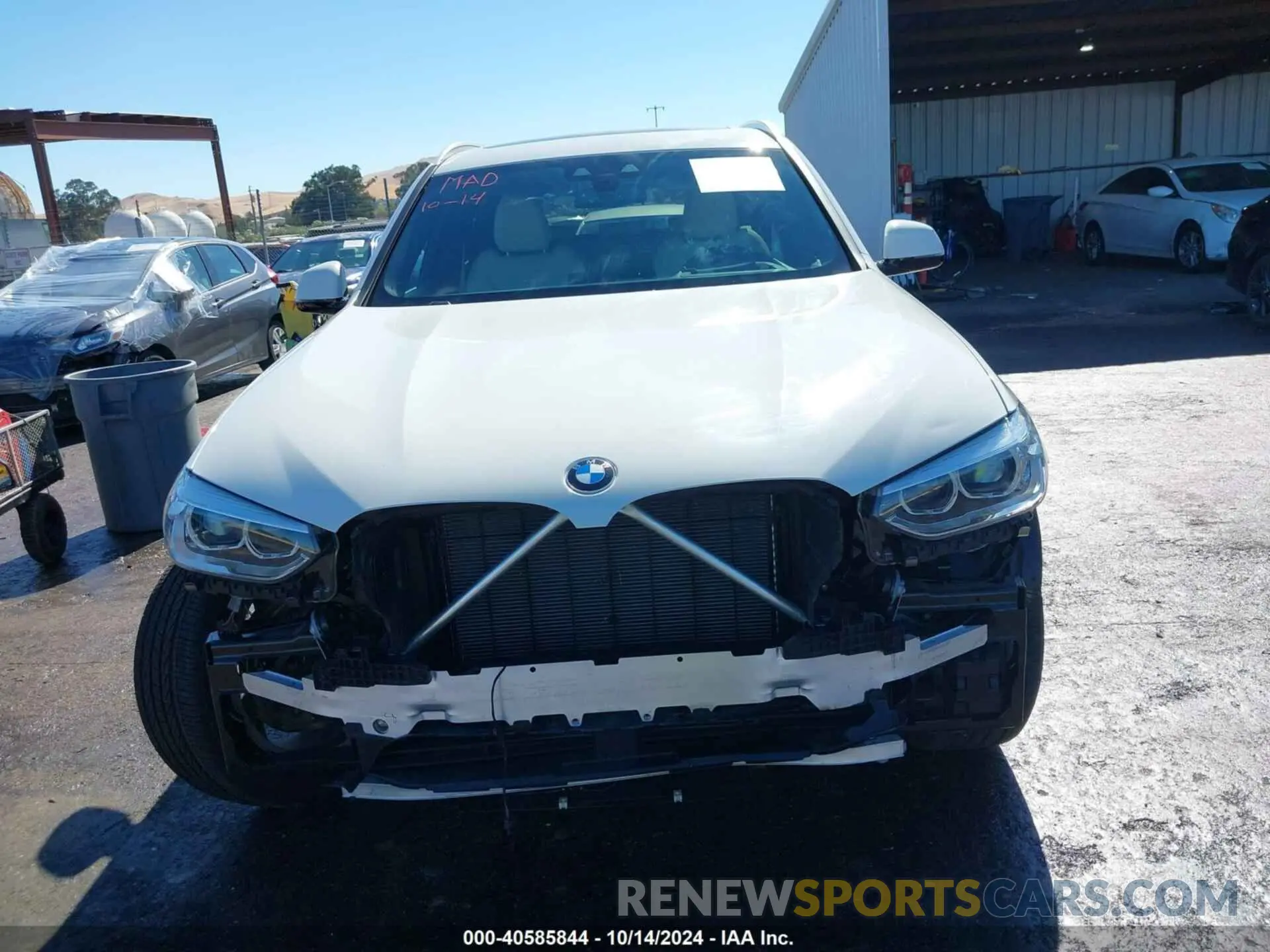 13 fotografías del automóvil dañado 5UXTS1C07M9G31050 BMW X3 PHEV 2021