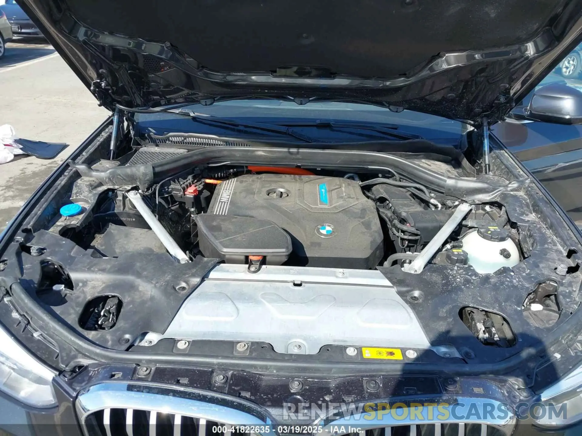 10 fotografías del automóvil dañado 5UXTS1C0XM9H12818 BMW X3 PHEV 2021