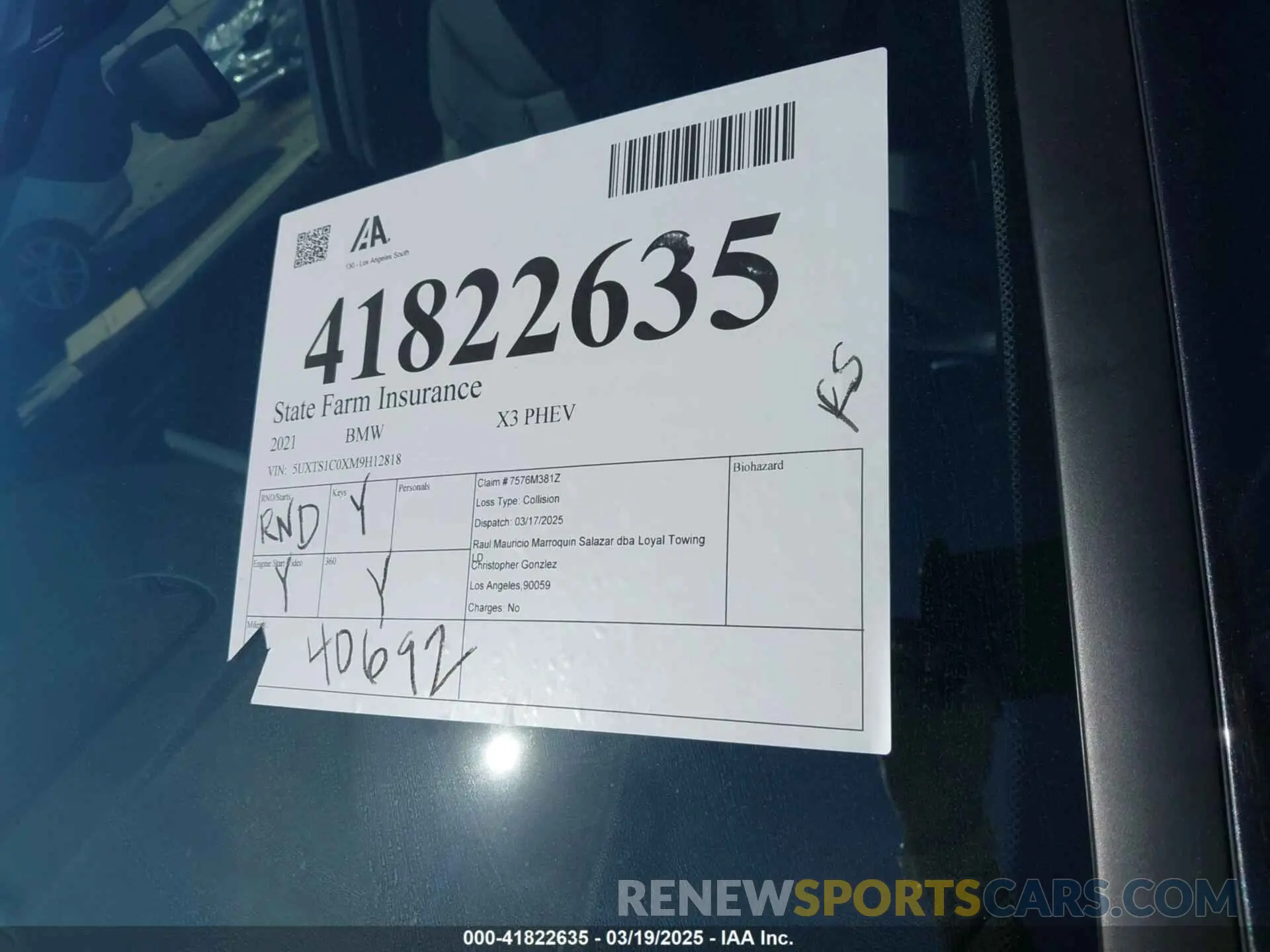 17 fotografías del automóvil dañado 5UXTS1C0XM9H12818 BMW X3 PHEV 2021