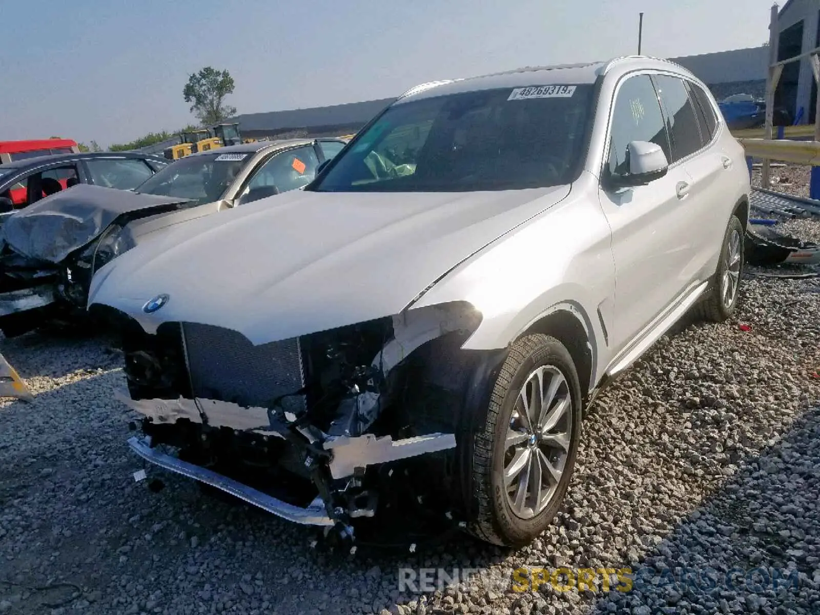 2 fotografías del automóvil dañado 5UXTR7C50KLF29616 BMW X3 SDRIVE3 2019
