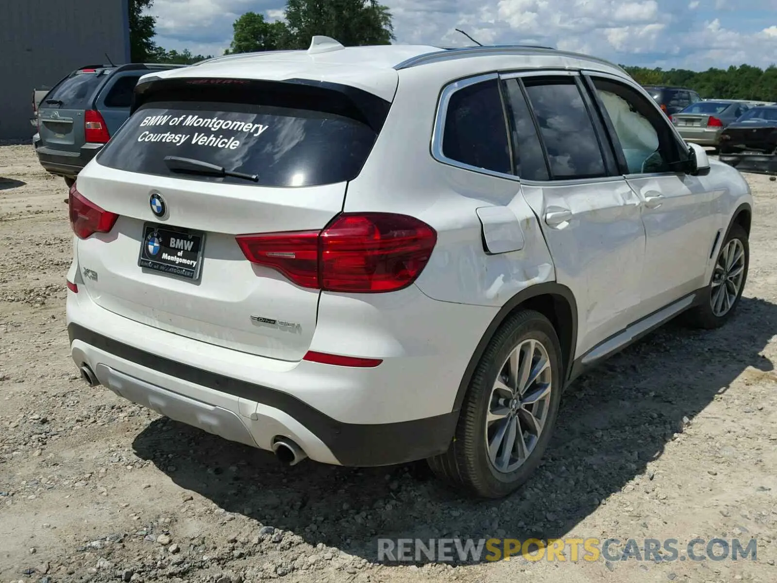4 fotografías del automóvil dañado 5UXTR7C53KLF23583 BMW X3 SDRIVE3 2019