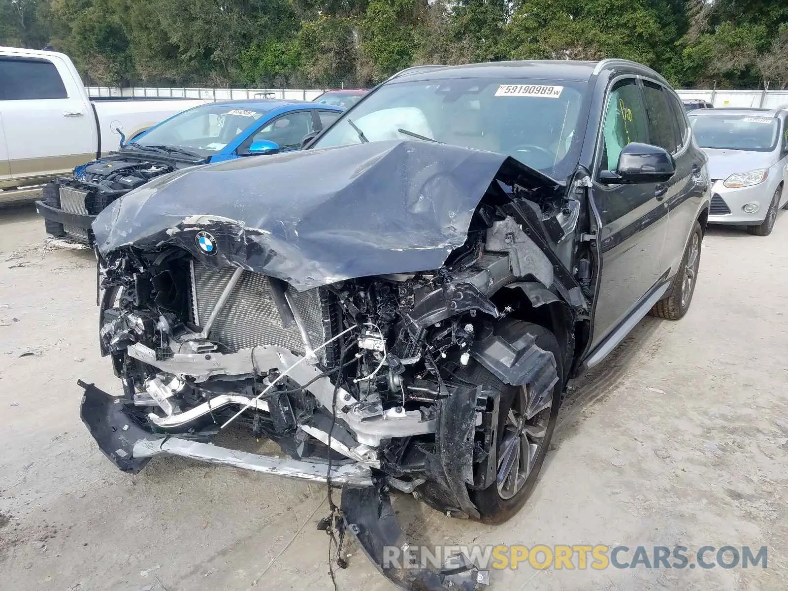 2 fotografías del automóvil dañado 5UXTR7C54KLF31109 BMW X3 SDRIVE3 2019
