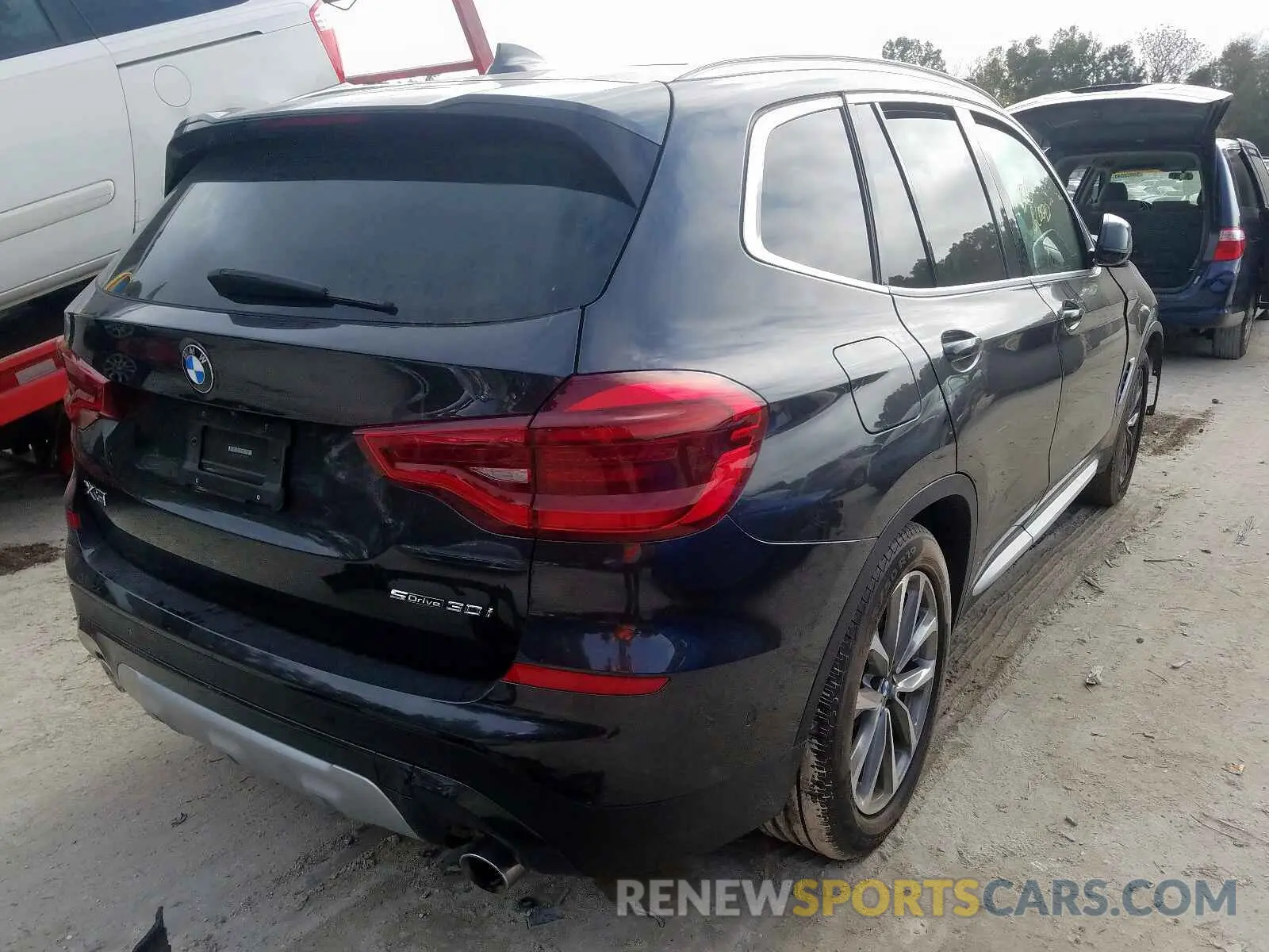 4 fotografías del automóvil dañado 5UXTR7C54KLF31109 BMW X3 SDRIVE3 2019