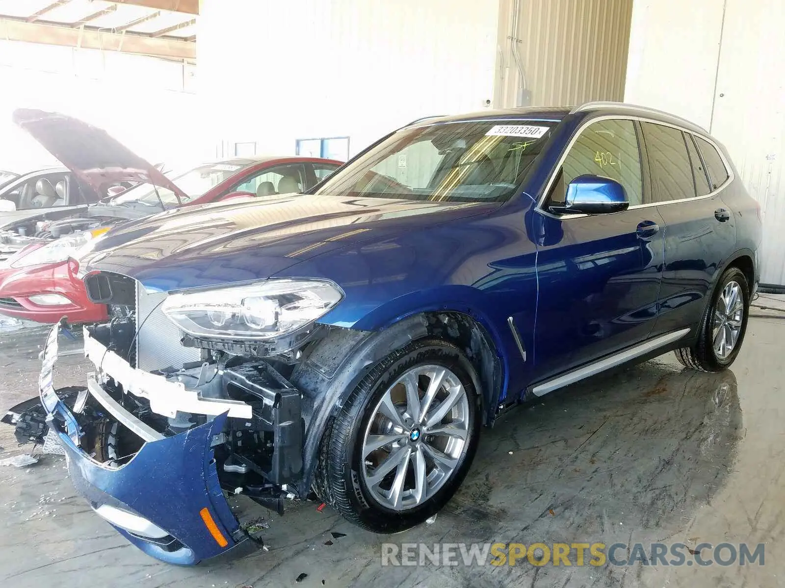 2 fotografías del automóvil dañado 5UXTR7C56KLE96248 BMW X3 SDRIVE3 2019