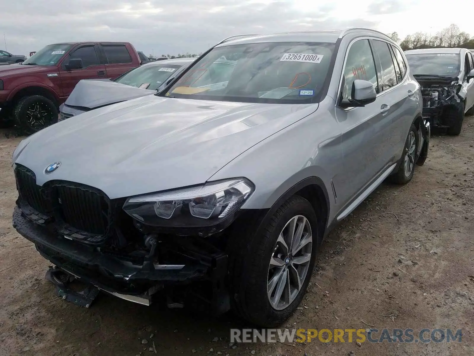 2 fotografías del automóvil dañado 5UXTR7C57KLF27944 BMW X3 SDRIVE3 2019