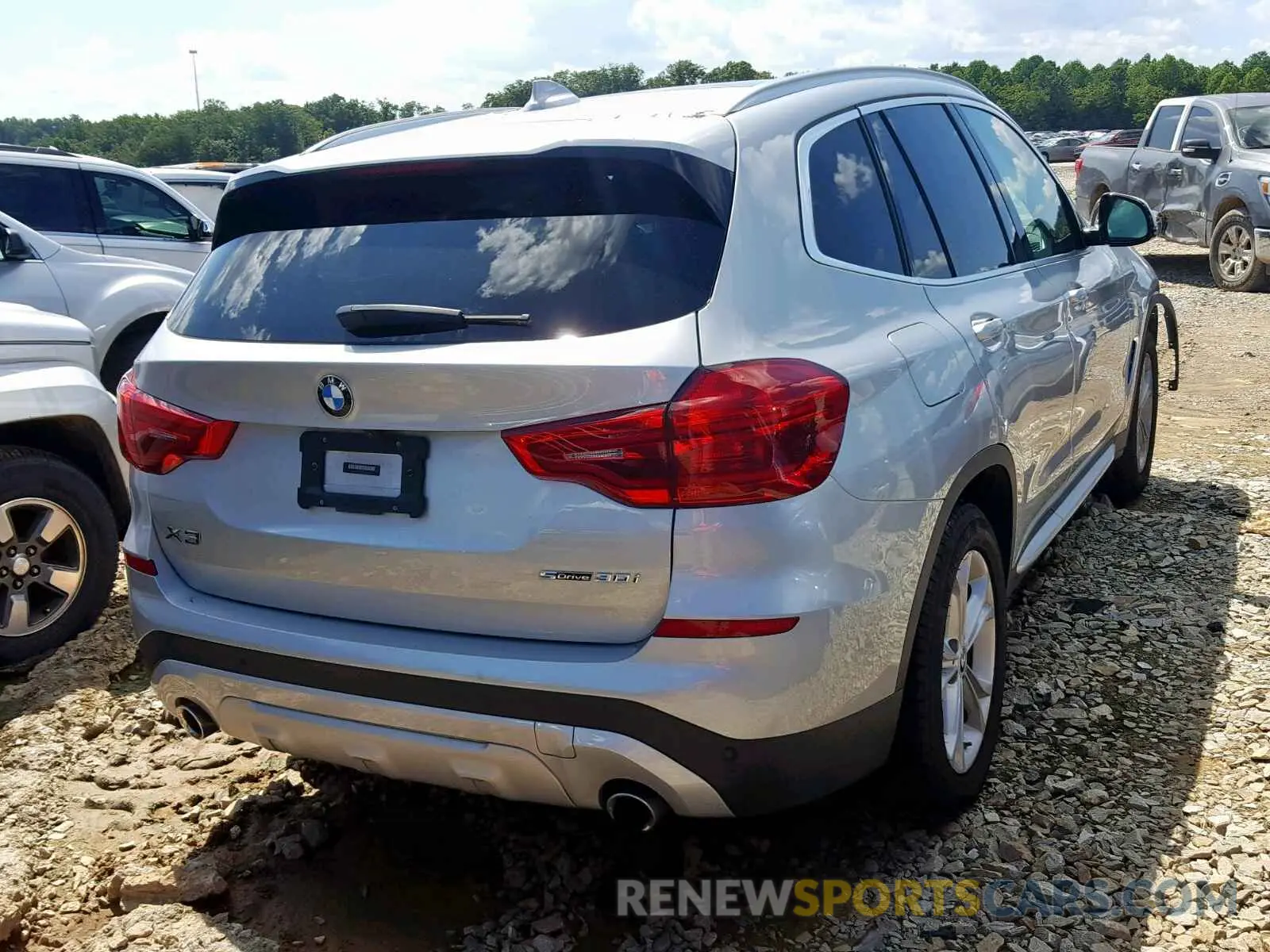 4 fotografías del automóvil dañado 5UXTR7C5XKLE98634 BMW X3 SDRIVE3 2019