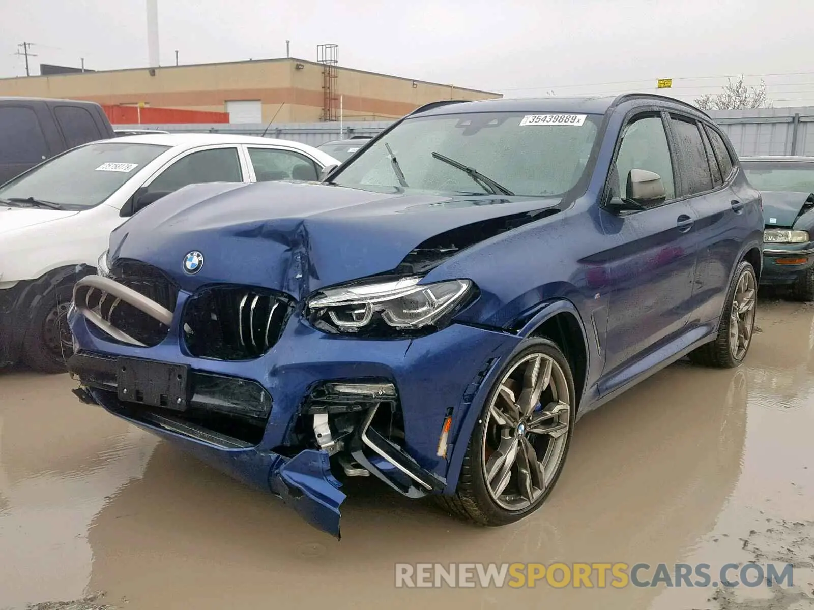 2 fotografías del automóvil dañado 5UXTS3C58K0Z03837 BMW X3 XDRIVEM 2019