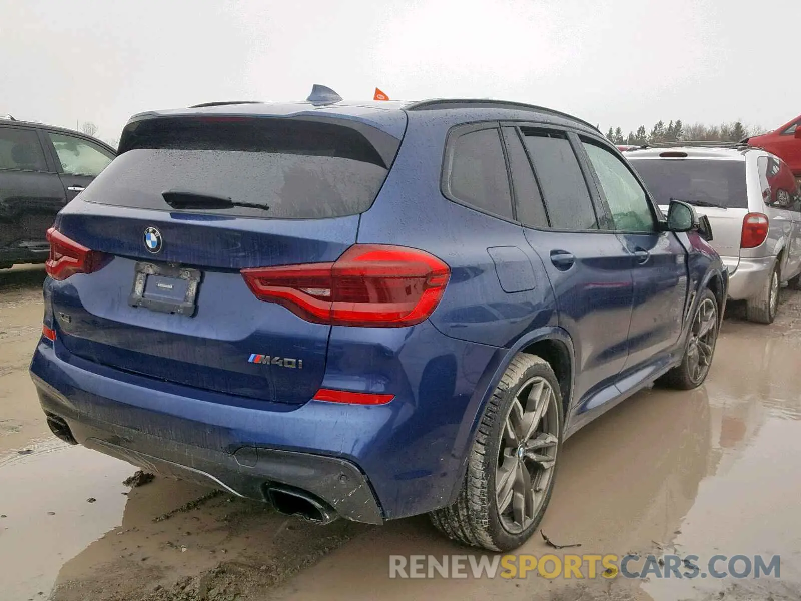 4 fotografías del automóvil dañado 5UXTS3C58K0Z03837 BMW X3 XDRIVEM 2019